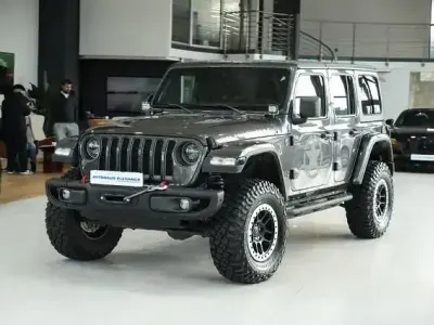 Gebraucht Jeep Wrangler Unlimited Rubicon 272 PS (200 kW) 2022 Granite crystal metallic SUV