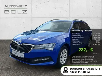 Brugt Skoda Superb Active 150 HK (110 kW) 2022 Blå Stationcar