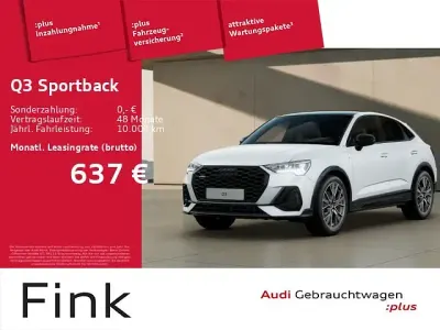 Gebraucht Audi Q3 Sportback S-Line 245 PS (180 kW) 2025 Gletscherweiß metallic SUV