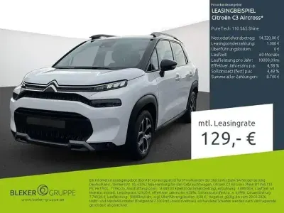 Gebraucht Citroën C3 Aircross Shine 110 PS (80 kW) 2023 Weiß SUV