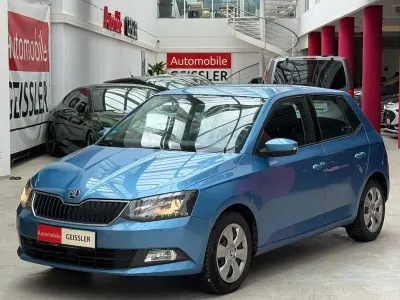 Brugt Skoda Fabia Ambition 77 HK (56 kW) 2015 Blå Sedan