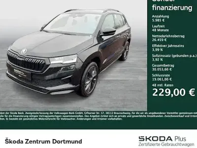 Gebraucht Skoda Karoq SportLine 150 PS (110 kW) 2024 Schwarz SUV