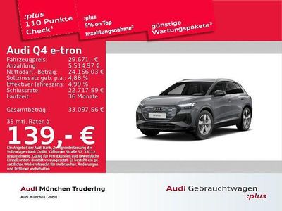 Gebraucht Audi Q4 e-tron Ambiente 150 kW (204 PS) 2023 Kieselgrau SUV