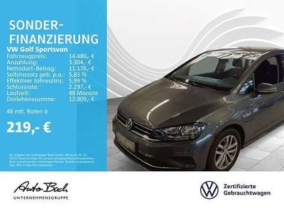 Gebraucht VW Golf Sportsvan 86 PS (63 kW) 2018 Grau (indiumgrau metallic) Van / Kleinbus