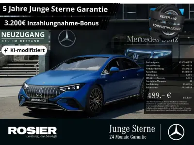 Gebraucht Mercedes EQE AMG 53 Premium Plus 505 kW (687 PS) 2022 Blau / spektralblau Limousine