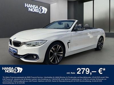 Gebraucht BMW 430 Cabriolet Sport Line 252 PS (185 kW) 2016 Weiss / alpinweiss Cabrio