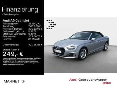 Gebraucht Audi A5 Cabriolet Advanced Plus 163 PS (119 kW) 2024 Florettsilber metallic Cabrio