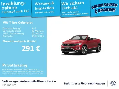 Gebraucht VW T-Roc Cabriolet Goal 116 PS (85 kW) 2025 Rot Cabrio
