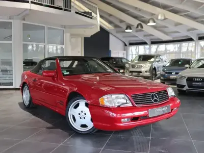 Begagnad Mercedes SL320 AMG 231 HK (169 kW) 1996 Röd Cab