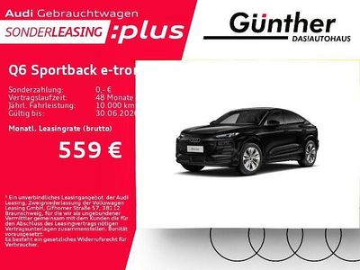 Gebraucht Audi Q6 Sportback e-tron Ambiente 185 kW (252 PS) 2025 Mythosschwarz metallic SUV