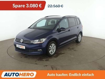 Gebraucht VW Touran Comfortline 150 PS (110 kW) 2019 Blau Van / Kleinbus