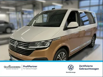 Gebraucht VW Multivan 204 PS (150 kW) 2021 Candyweiß/copper bronze me... Van / Kleinbus