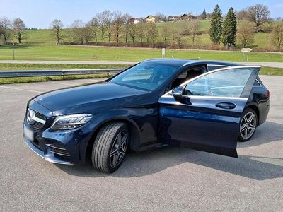 Gebraucht Mercedes C220 AMG line 194 PS (142 kW) 2019 Blau Limousine