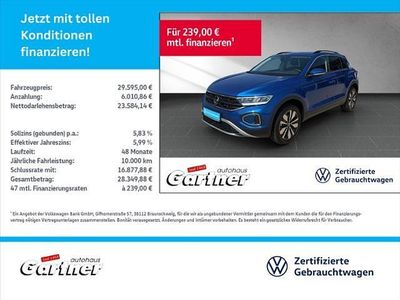 Second-hand VW T-Roc Move 150 CP (110 kW) 2023 Albastru SUV