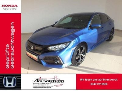 Gebraucht Honda Civic Elegance 129 PS (94 kW) 2017 Brillant sporty blue metallic Limousine