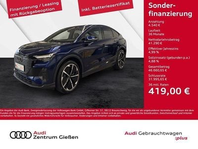 Gebraucht Audi Q4 Sportback e-tron Ambiente 210 kW (286 PS) 2025 Navarrablau metallic SUV