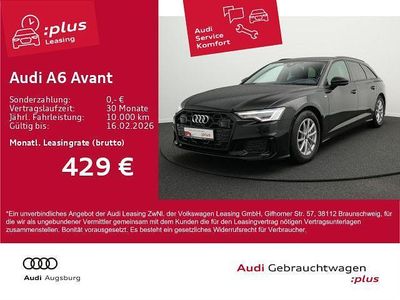 Mythosschwarz metallic Gebraucht 2025 Audi A6 S-Line Kombi | 47.270 € (Superpreis)