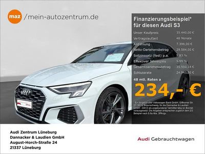 Gebraucht Audi S3 Design 310 PS (228 kW) 2024 Gletscherweiß metallic Limousine