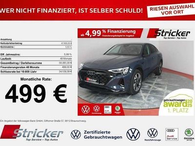 Gebraucht Audi e-tron Sportback Performance 300 kW (408 PS) 2023 Plasmablau metallic (metallic) SUV