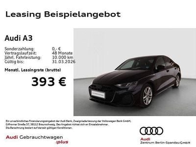 Gebraucht Audi A3 S-Line 150 PS (110 kW) 2025 Schwarz Limousine