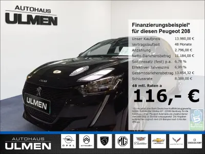 Gebraucht Peugeot 208 Active 100 kW (136 PS) 2021 Schwarz Kleinwagen