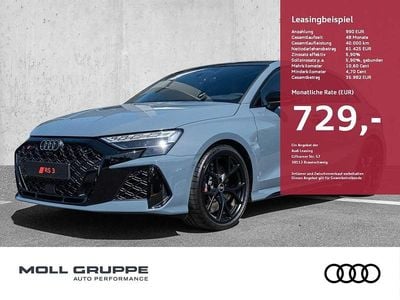 Nuova Audi RS3 Ambiente 400 CV (294 kW) 2026 Grigio Berlina