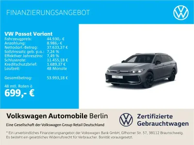 Occasion VW Passat R-line 150 ch (110 kW) 2024 Gris Break