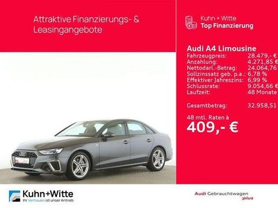 Gebraucht Audi A4 S-Line 204 PS (150 kW) 2023 Daytonagrau perleffekt Limousine