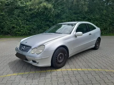 Brugt Mercedes 200 163 HK (119 kW) 2002 Sølv Coupe