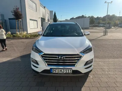 Gebraucht Hyundai Tucson Turbo 177 PS (130 kW) 2019 Weiß SUV