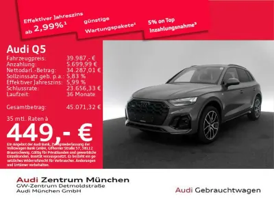 Gebraucht Audi Q5 S-Line 367 PS (269 kW) 2023 Distriktgrün metallic SUV