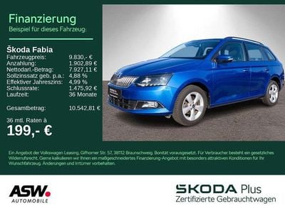 Raceblau metallic Gebraucht 2015 Skoda Fabia Ambition Kombi | 9.830 € (Fairer Preis)