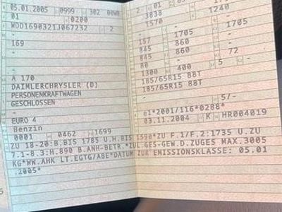 Blau Gebraucht 2005 Mercedes A170 Elegance Kleinwagen | 900 €