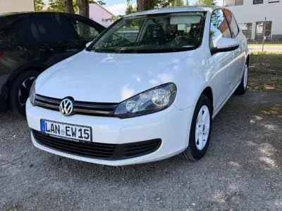 Gebraucht VW Golf VI Comfortline 80 PS (58 kW) 2009 Weiß Kleinwagen