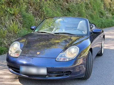 Usata Porsche 996 300 CV (220 kW) 2001 Blu Cabrio