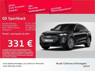 Gebraucht Audi Q5 Sportback Sport 204 PS (150 kW) 2025 Schwarz SUV