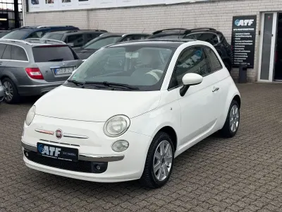 Gebraucht Fiat 500 Lounge 69 PS (50 kW) 2008 Weiß Kleinwagen