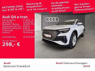 Gebraucht Audi Q4 e-tron Advanced 150 kW (204 PS) 2023 Gletscherweiß metallic SUV