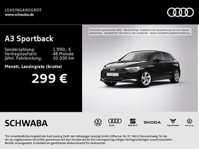 Ny Audi A3 Advanced 116 HK (85 kW) 2026 Sort Sedan