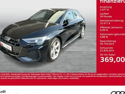 Brugt Audi A3 S-Line 150 HK (110 kW) 2025 Sort Sedan
