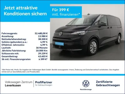Gebraucht VW Multivan Life 150 PS (110 kW) 2025 Schwarz Van / Kleinbus