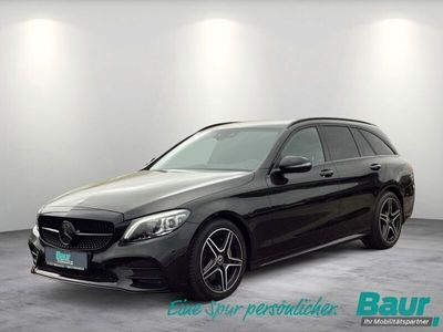 gebraucht Mercedes C220 d T 9G-TRONIC AMG Line Night-Paket Ambientebel.