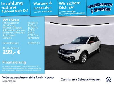 Usata VW T-Cross Style 110 CV (80 kW) 2023 Grigio SUV