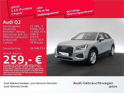 Gebraucht Audi Q2 Advanced 110 PS (80 kW) 2023 Pfeilgrau perleffekt SUV