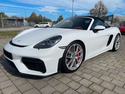 Gebraucht Porsche Boxster Spyder Chrono 420 PS (308 kW) 2020 Weiß Cabrio