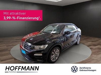 Gebraucht VW T-Roc Cabriolet R-line 150 PS (110 kW) 2021 Schwarz Cabrio