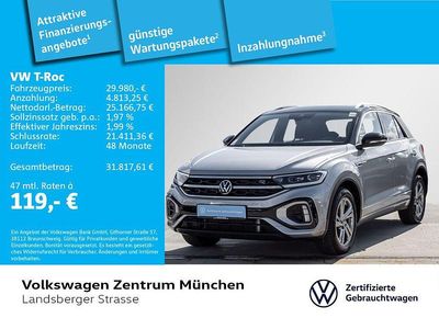 Usado VW T-Roc R-line 150 HP (110 kW) 2025 Prateado SUV