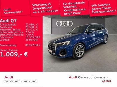 Gebraucht Audi Q7 S-Line 340 PS (250 kW) 2025 Ascariblau metallic/ascariblau SUV