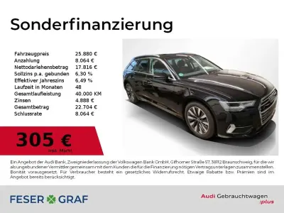 Gebraucht Audi A6 Sport 204 PS (150 kW) 2020 Brillantschwarz Kombi