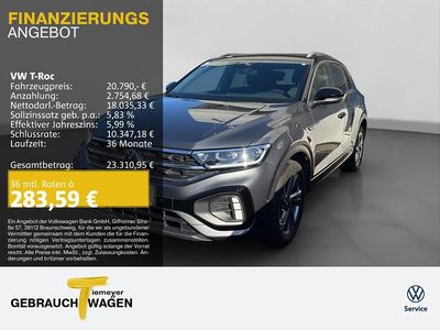 Gebraucht VW T-Roc R-line 110 PS (80 kW) 2023 Grau SUV